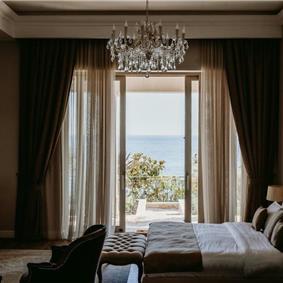 11 bedroom seafront villa with infinity pool near Budvar, sleeps 22